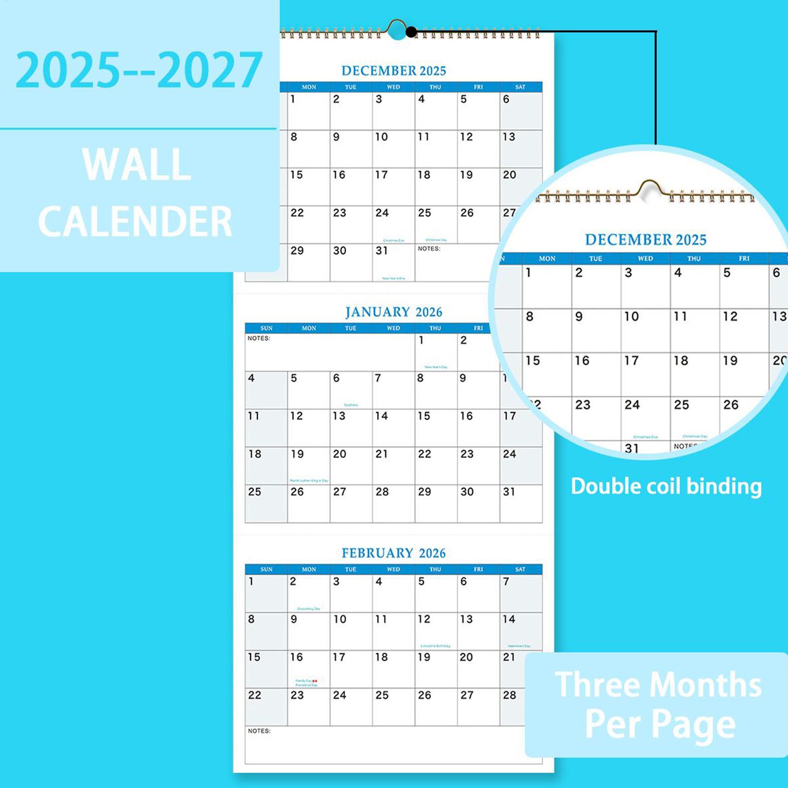 2026 Large Wall Calendar 3 Mon - огляд і ціна Planned Parenthood