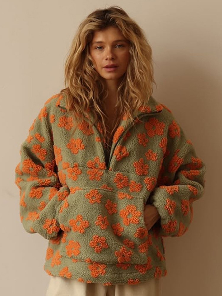 Zipper Half-open Collar Hoodie - огляд і ціна Plant Parent Hoodie