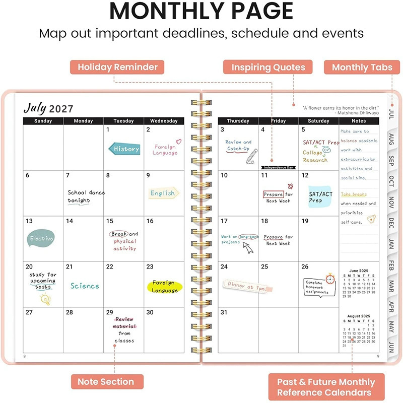1pc 2027 Academic Planner A5 W - огляд і ціна Planned Parenthood