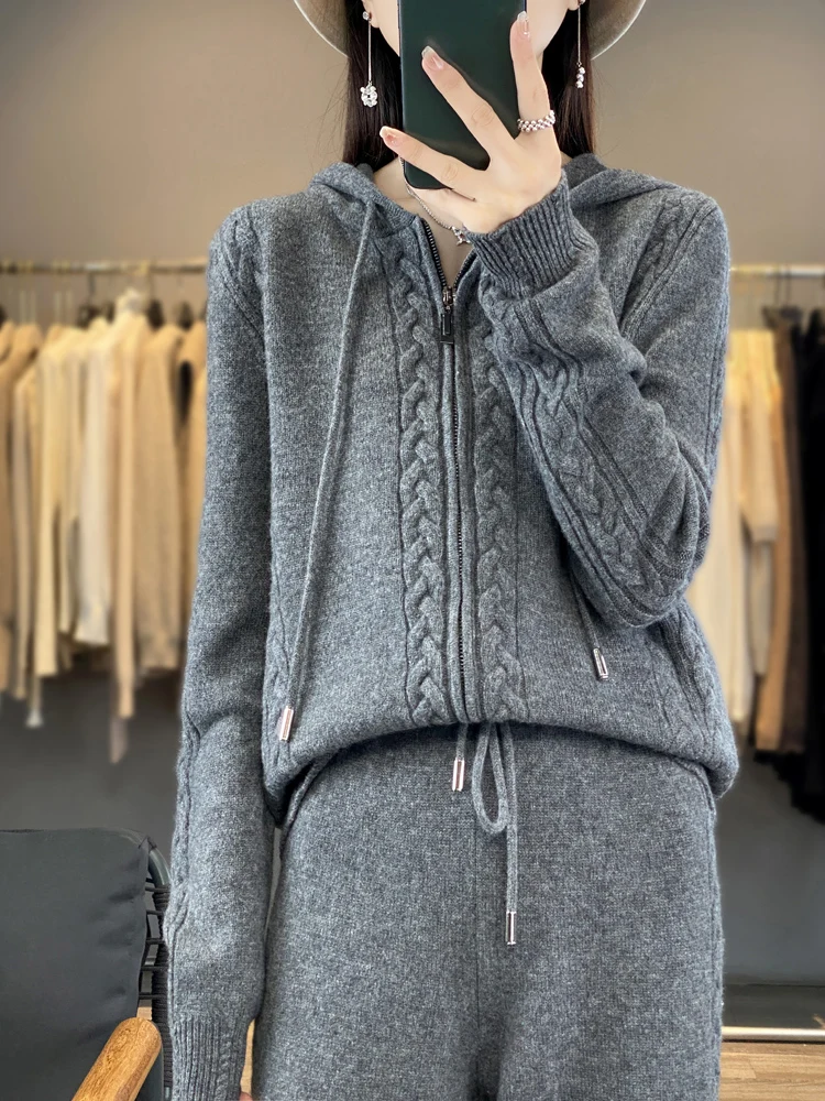 Women's Pure Cashmere Hooded C - огляд і ціна Plant Parent Hoodie