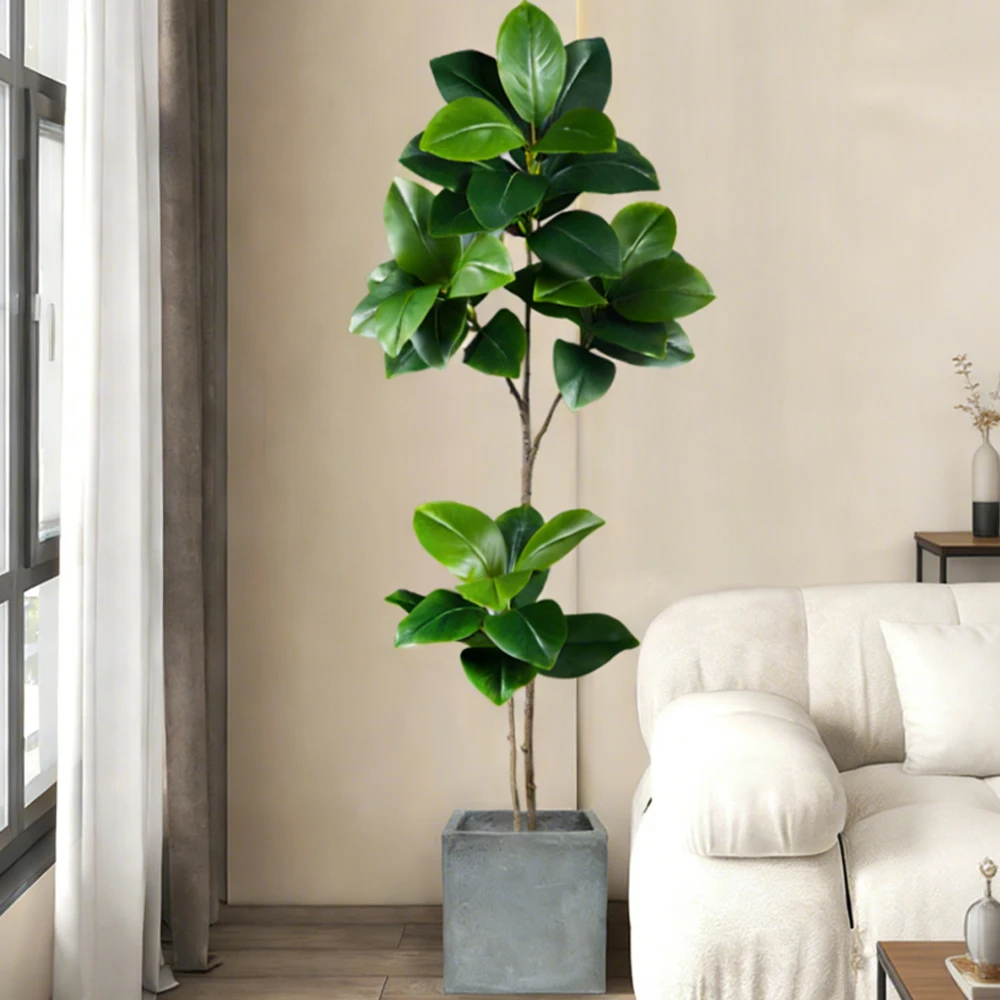2-4.5FT Artificial Rubber Tree - огляд і ціна Rubber Plant Ficus