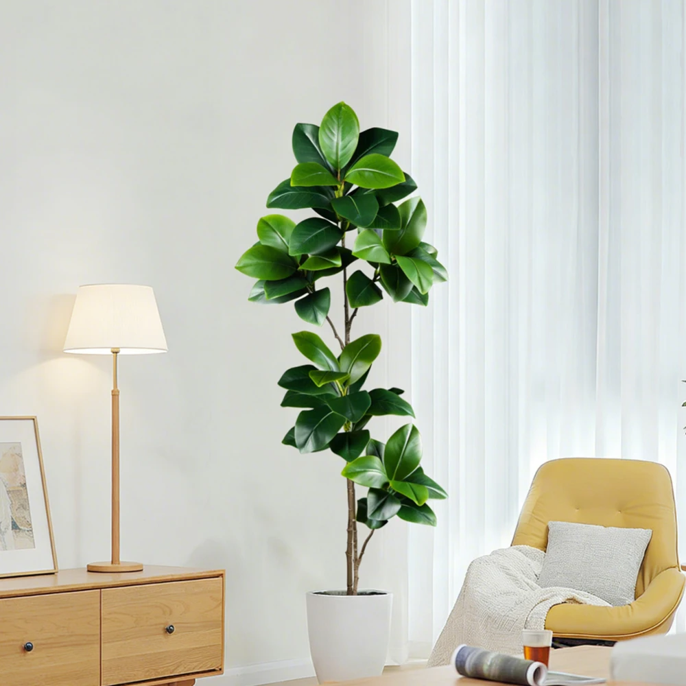 2-4.5FT Artificial Rubber Tree - огляд і ціна Rubber Plant Ficus