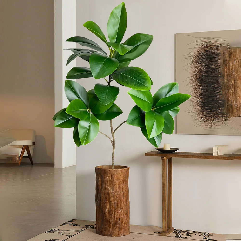 2-4.5FT Artificial Rubber Tree - огляд і ціна Rubber Plant Ficus